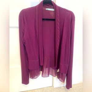 Maurice’s lightweight draped cardigan jacket